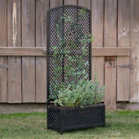 metal planter box set with trellis|planter with trellis 150cm.